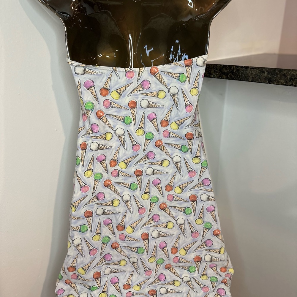 CHANEL Multicolor Ice Cream Pattern Dress - Picture 6 of 10
